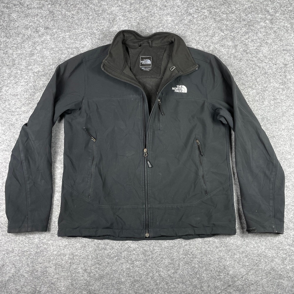 The North Face Jacket Mens Large Black Apex Bionic Softshell Windproof C757